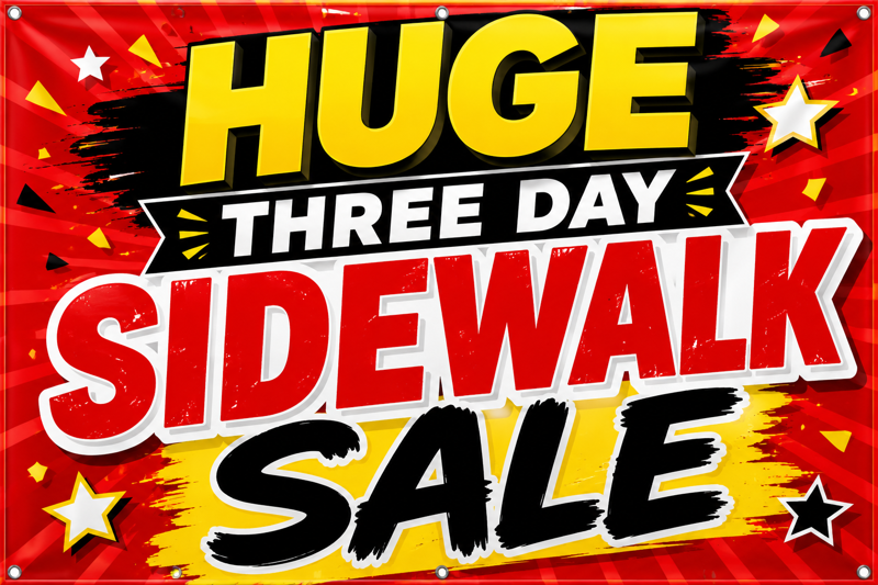 3 Day Sidewalk Sale!!