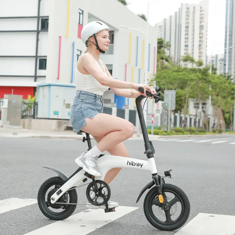 Hiboy C1 Folding Electric Bike - White-3
