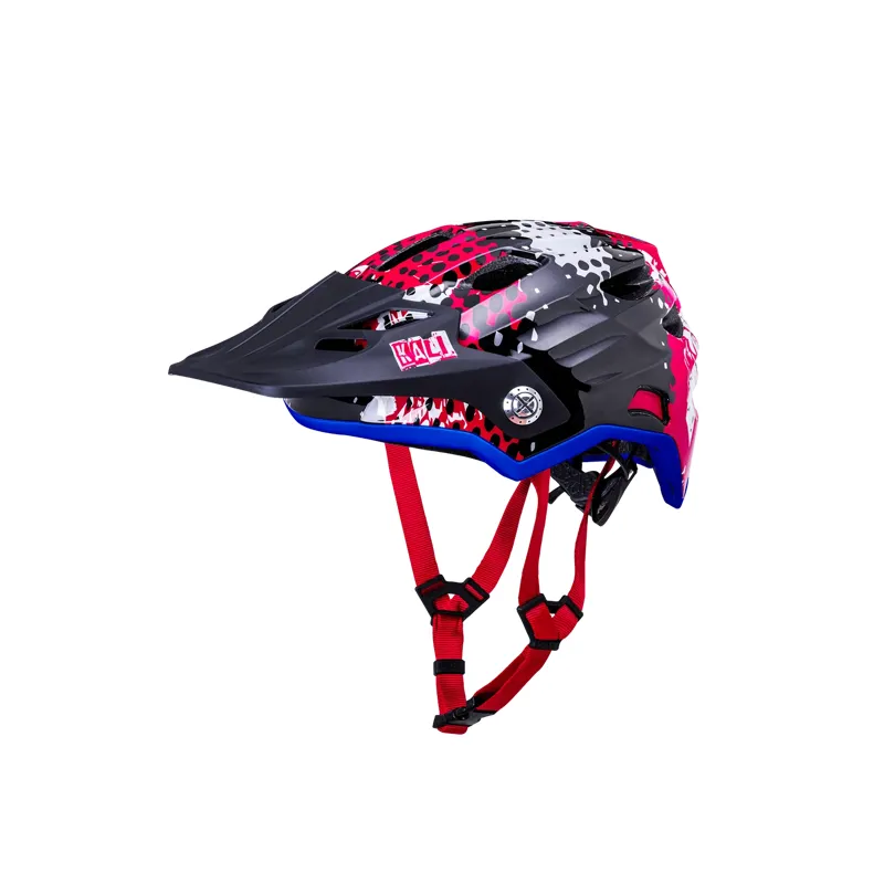 Kali Protectives Maya Full Face Child Helmet Punk Gloss Red-2