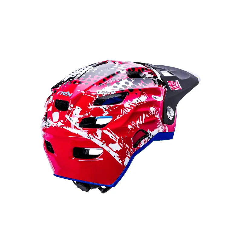 Kali Protectives Maya Full Face Child Helmet Punk Gloss Red-3