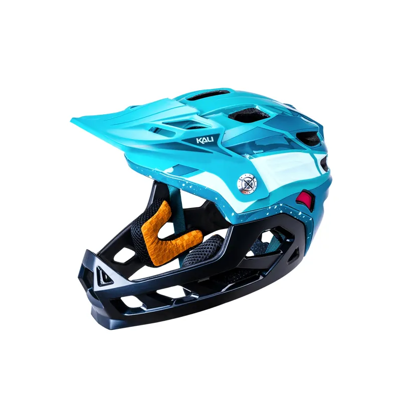 Kali Protectives Maya Full Face Child Helmet Race Gloss Teal-1