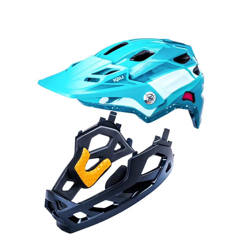 Kali Protectives Maya Full Face Child Helmet Race Gloss Teal-2